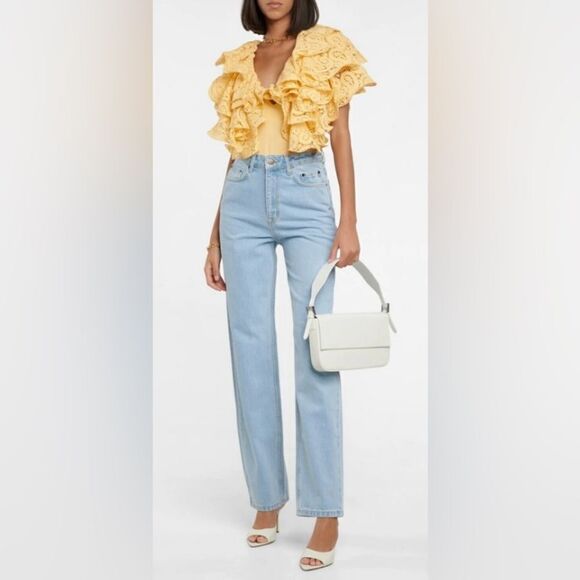 ROTATE Birger Christensen Carmen lace trimmed bodysuit, US8 - Picture 3 of 16